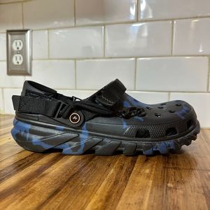 Post Malone x Crocs Duet Clog Size 11 Black Blue